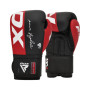 Боксерські рукавички RDX REX F4 Red/Black 10 унцій (BGR-F4R-10OZ)
