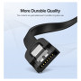 Кабель для передачі даних SATA 3 Data Cable 0.5m US217 Black Ugreen (30796) Кабель для передачі даних SATA 3 Data Cable 0.5m US217 Black Ugreen (30796)