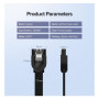 Кабель для передачі даних SATA 3 Data Cable 0.5m US217 Black Ugreen (30796) Кабель для передачі даних SATA 3 Data Cable 0.5m US217 Black Ugreen (30796)