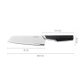 Кухонний ніж Fiskars Taiten Santoku 16 см (1066831)