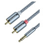 Кабель мультимедійний 3.5mm M to 2xRCA M 3.0m Essager (EYPZJ-MYC0G)