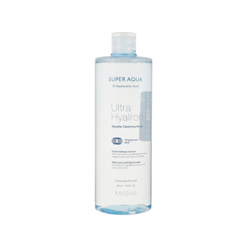 Міцелярна вода Missha Super Aqua Ultra Hyalron Micellar Cleansing Water 500 мл (8809643507295)