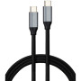 Дата кабель USB-C to USB-C 1.5m USB3.2 Gen2 100W 10GBps Nylon Vinga (VCPDCU3215) Дата кабель USB-C to USB-C 1.5m USB3.2 Gen2 100W 10GBps Nylon Vinga (VCPDCU3215)