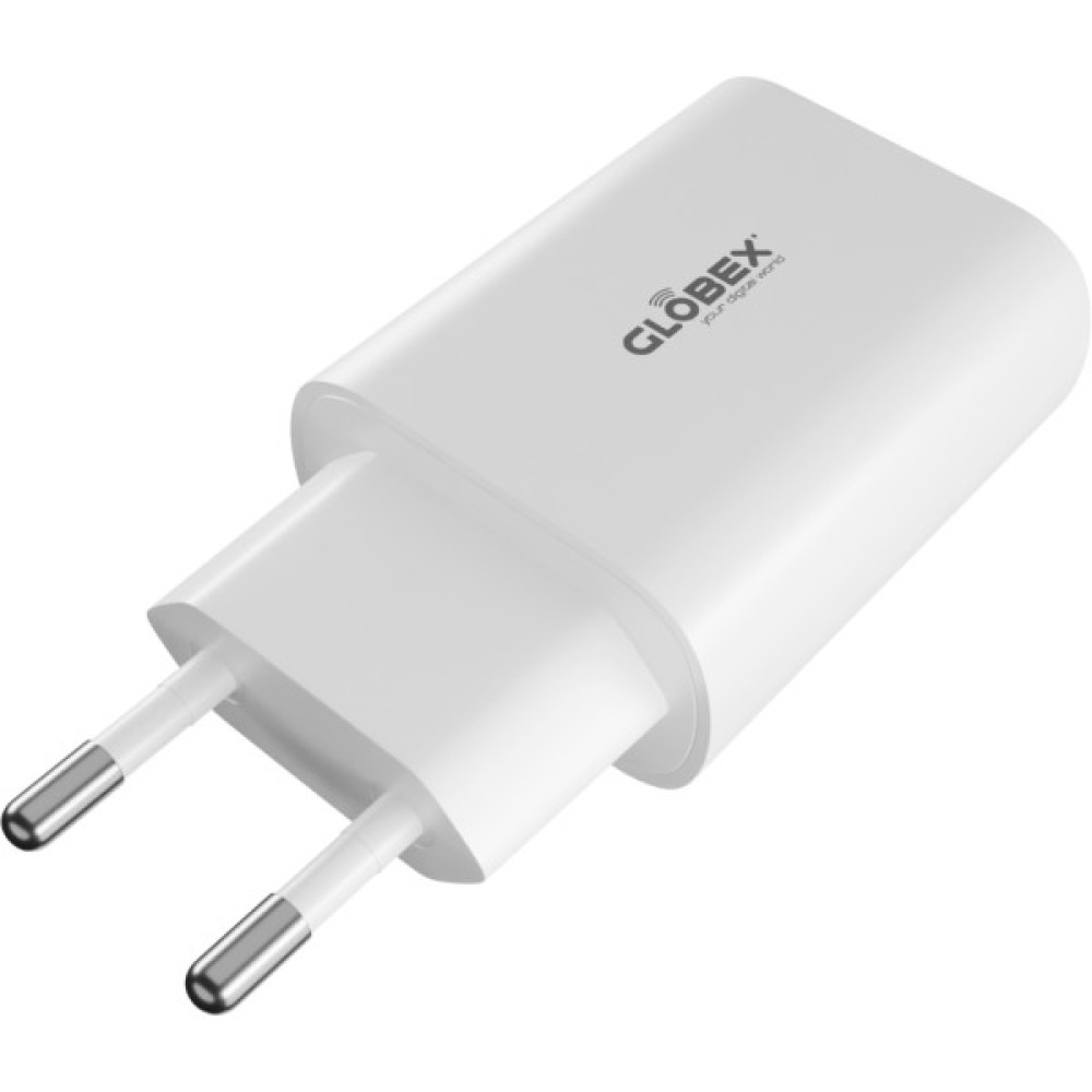 Зарядний пристрій Globex USB-C 20W FastPower white (20WC1A)