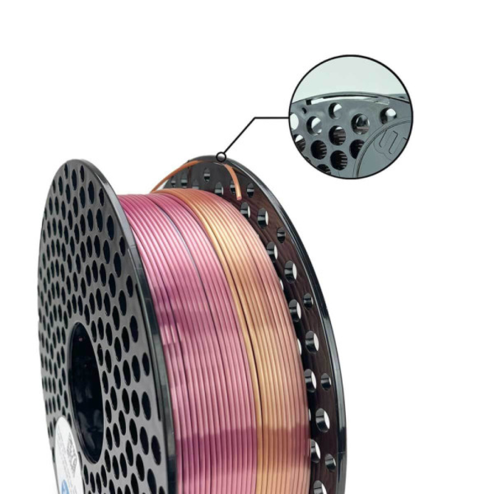 Пластик для 3D-принтера AzureFilm PLA SILK 1,75mm 1kg Rainbow Tropicana (FL171-2463)