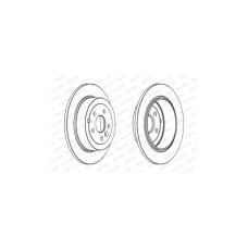 Гальмівний диск FERODO DDF1578C
