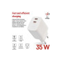 Зарядний пристрій EMOS V03G35 2xUSB-C 35W GaN (V03G35) Зарядний пристрій EMOS V03G35 2xUSB-C 35W GaN (V03G35)