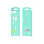 Дата кабель USB 2.0 AM to Micro 5P 1.0m 2.4A silicone white Denmen (DM-D06V-WH)