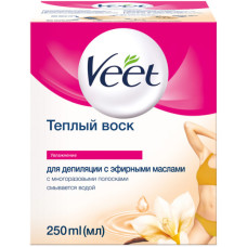 Віск для депіляції Veet теплий з ефірними оліями 250 мл (8002990293235) Віск для депіляції Veet теплий з ефірними оліями 250 мл (8002990293235)