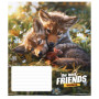 Зошит Школярик The best friends 12 аркушів клітинка (012-3434K)
