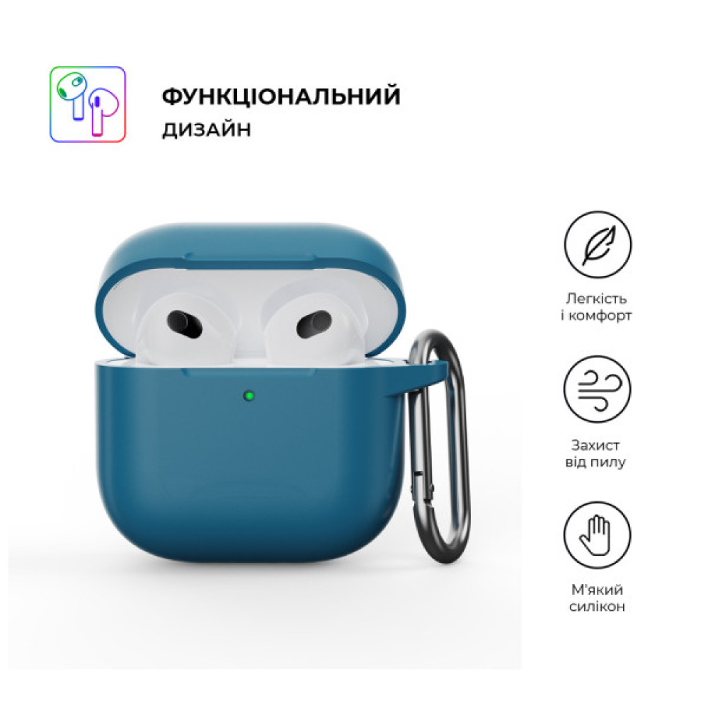 Чохол для навушників Armorstandart Hang Case для Apple AirPods 4 Lake Blue (ARM81281)