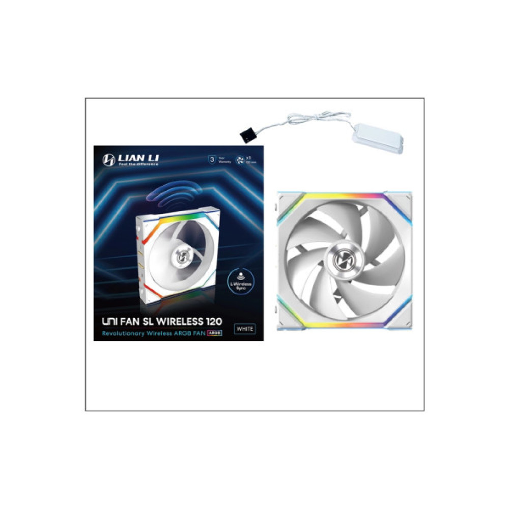Кулер до корпусу Lian Li Uni Fan SL WIRELESS 120-1, White (G99.12SL1W1W.00)