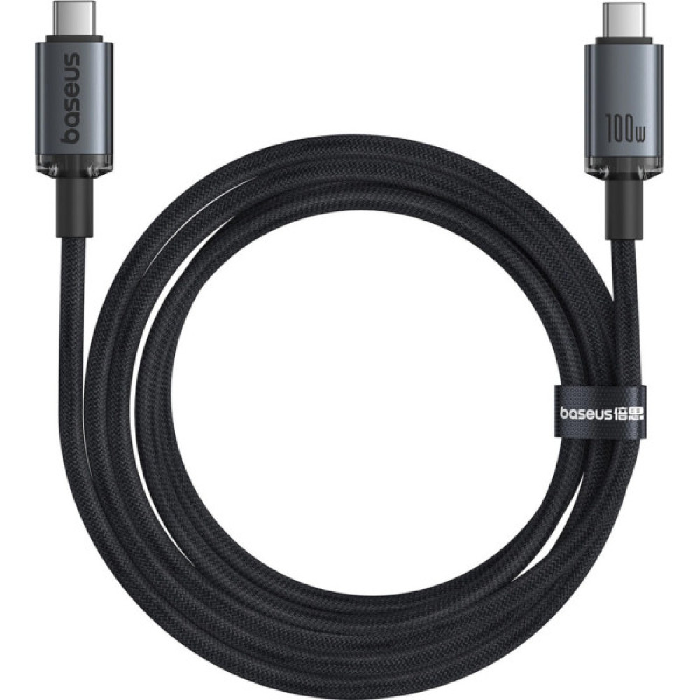 Дата кабель USB-C to USB-C 1.5m 100W USB3.2 20Gb black Baseus (P10318204111-00)