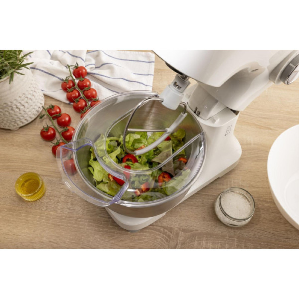 Кухонна машина Gorenje 800Вт, чаша-метал, корпус-пластик, насадок-3, білий