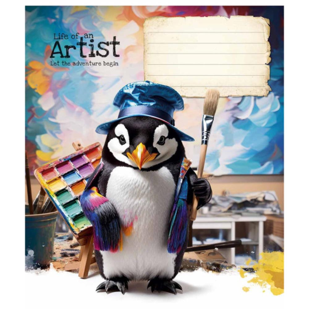 Зошит Школярик Cool adventures 12 аркушів лінія (012-3413L)