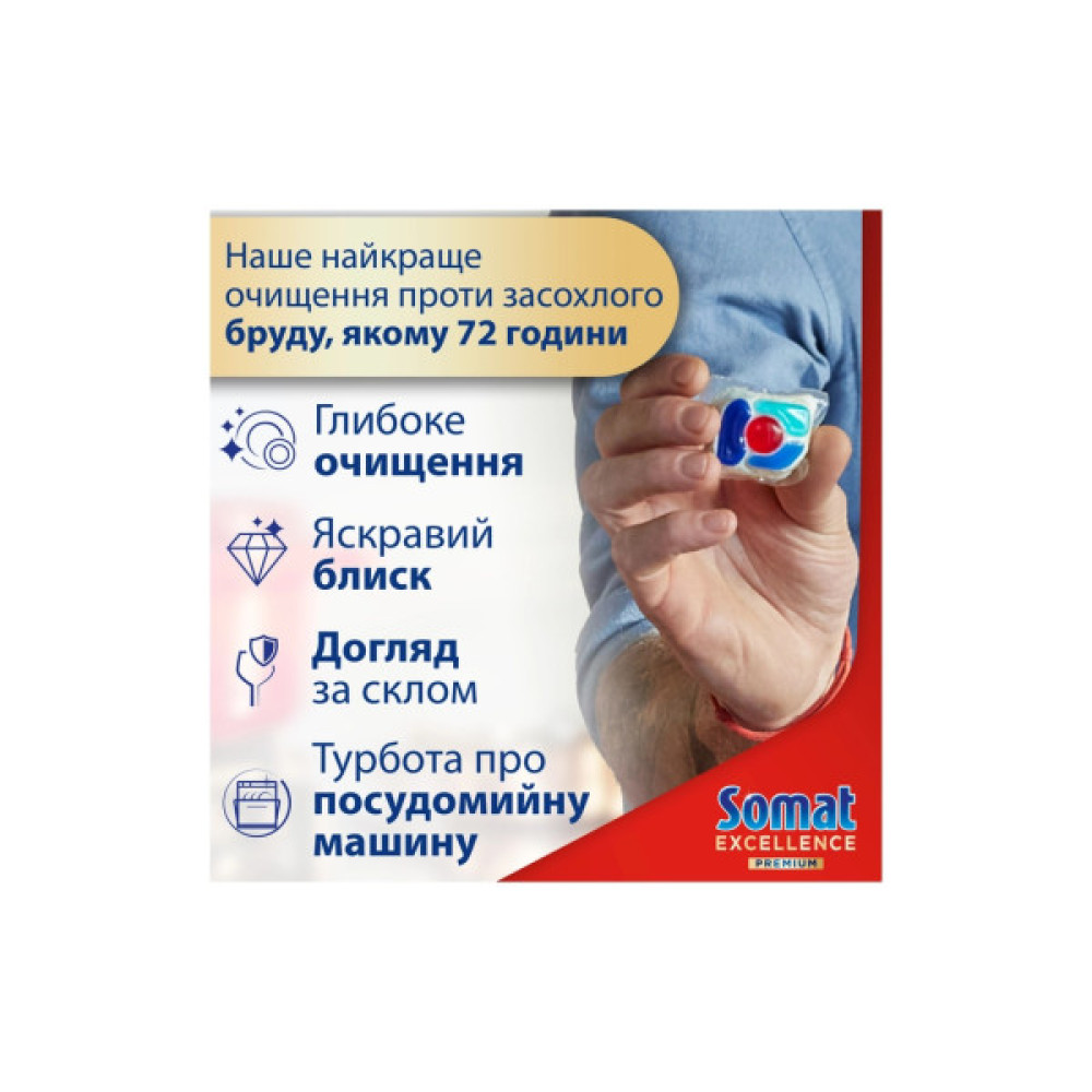 Таблетки для посудомийних машин Somat Excellence 5-в-1 20 шт. (9000101808384)