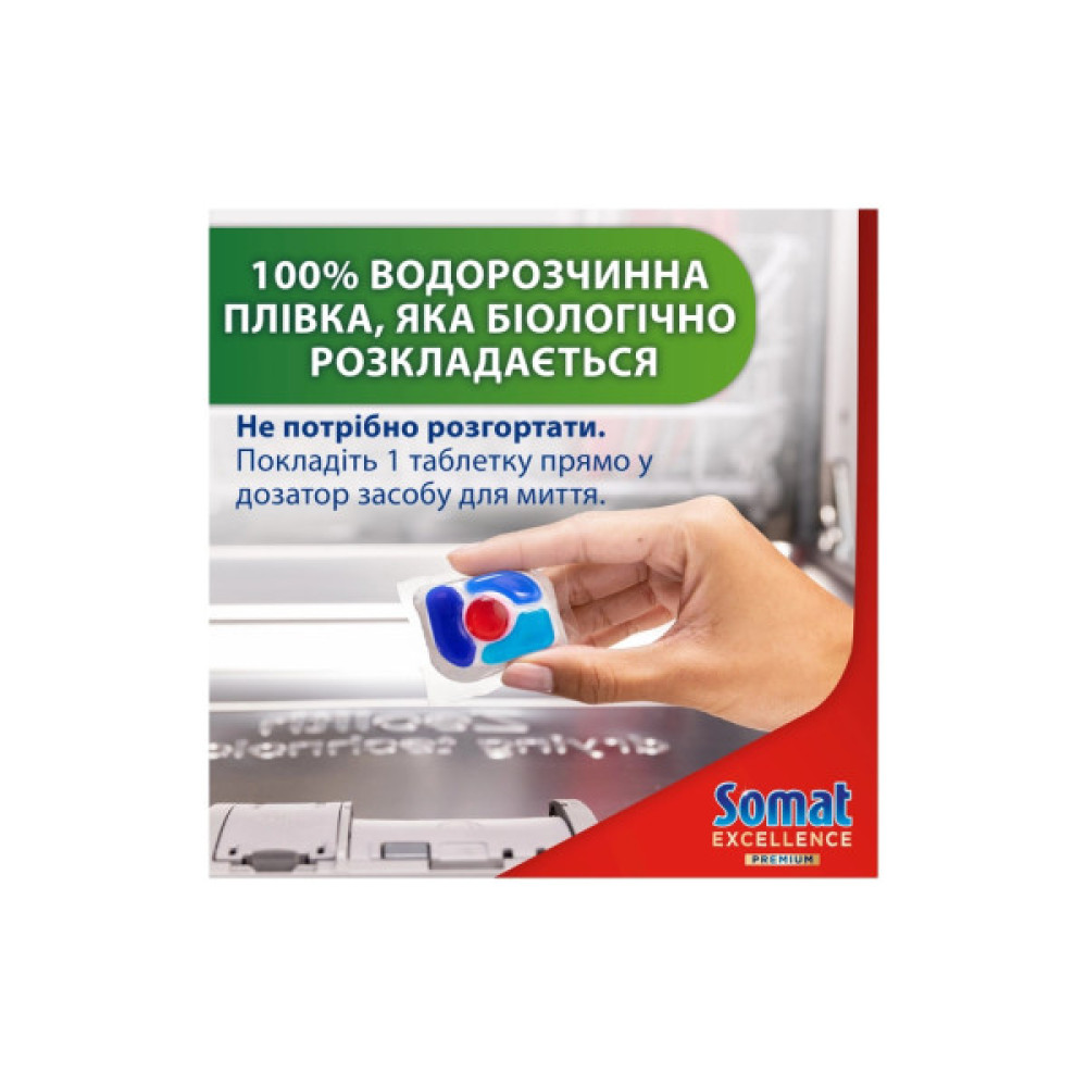 Таблетки для посудомийних машин Somat Excellence 5-в-1 20 шт. (9000101808384)