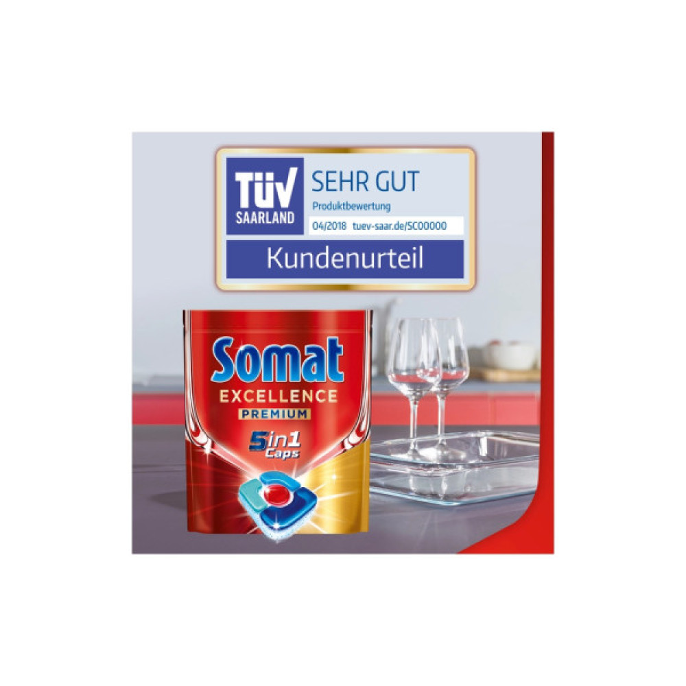 Таблетки для посудомийних машин Somat Excellence 5-в-1 20 шт. (9000101808384)