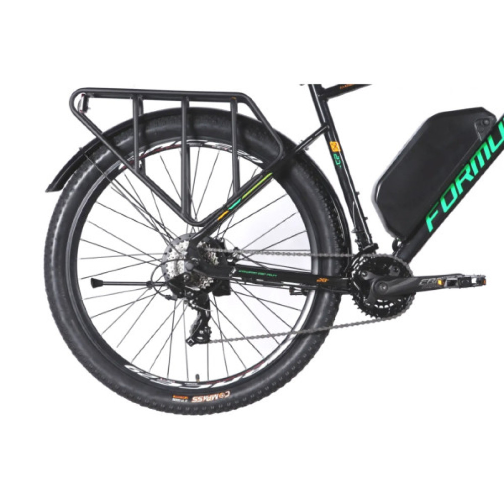 Електровелосипед Formula eCURSOR MAN AM DD 29" 21" 48B 17.5А*г 500Вт 2026 чорно-зелений (ELB-FR-29-248)