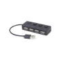 Концентратор Gembird USB 2.0 4 ports switch black (UHB-U2P4-05) Концентратор Gembird USB 2.0 4 ports switch black (UHB-U2P4-05)