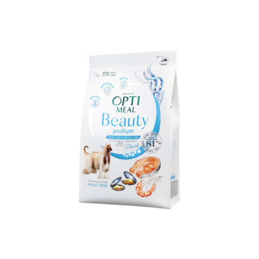 Сухий корм для собак Optimeal Beauty Podium беззерновий на основі морепродуктів 4 кг (4820215366090)