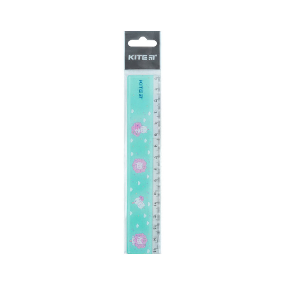 Лінійка Kite Rainbow Catcorn, 15 см (K24-090-2)