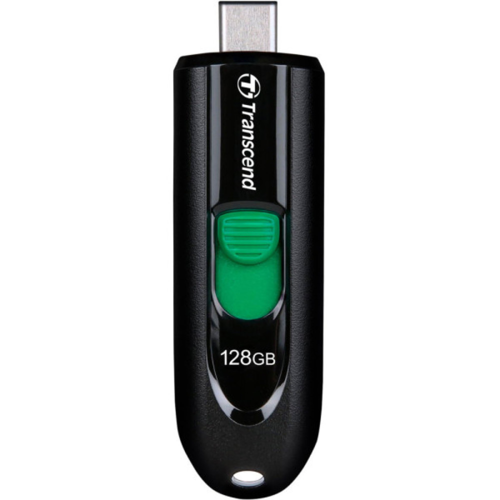 USB флеш накопичувач Transcend 128GB JetFlash 790C Black USB 3.1 Type C (TS128GJF790C)