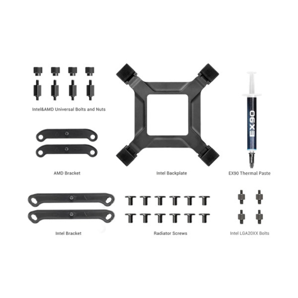 Система рідинного охолодження PcCooler DA360 Pro ARGB BK