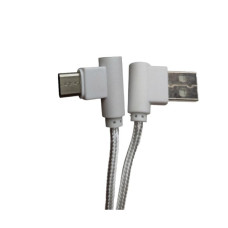 Дата кабель USB 2.0 AM to USB-C 1.0m 2.4A 90° corner white XoKo (XK-CTC-001-WH)