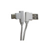 Дата кабель USB 2.0 AM to USB-C 1.0m 2.4A 90° corner white XoKo (XK-CTC-001-WH)