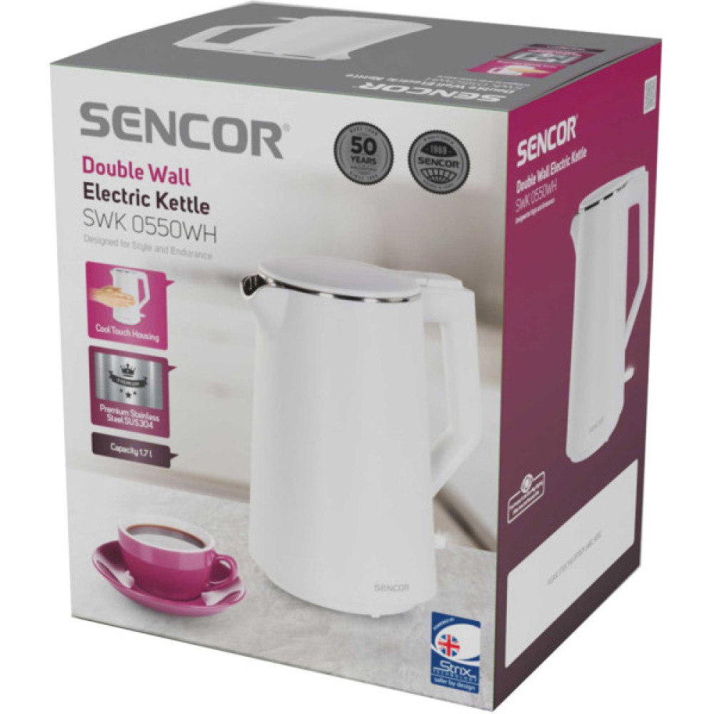 Електрочайник Sencor SWK 0550WH