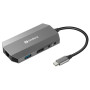 Концентратор Sandberg USB3.1 Type-C to HDMI/USB 3.0x2/RJ45/SD/TF/PD 100W 6in1 (136-33) Концентратор Sandberg USB3.1 Type-C to HDMI/USB 3.0x2/RJ45/SD/TF/PD 100W 6in1 (136-33)