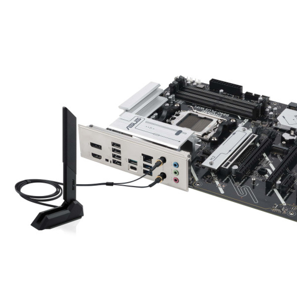 Материнcька плата ASUS PRIME B840-PLUS WIFI sAM5 B840 4xDDR5 M.2 HDMI DP WiFi BT ATX