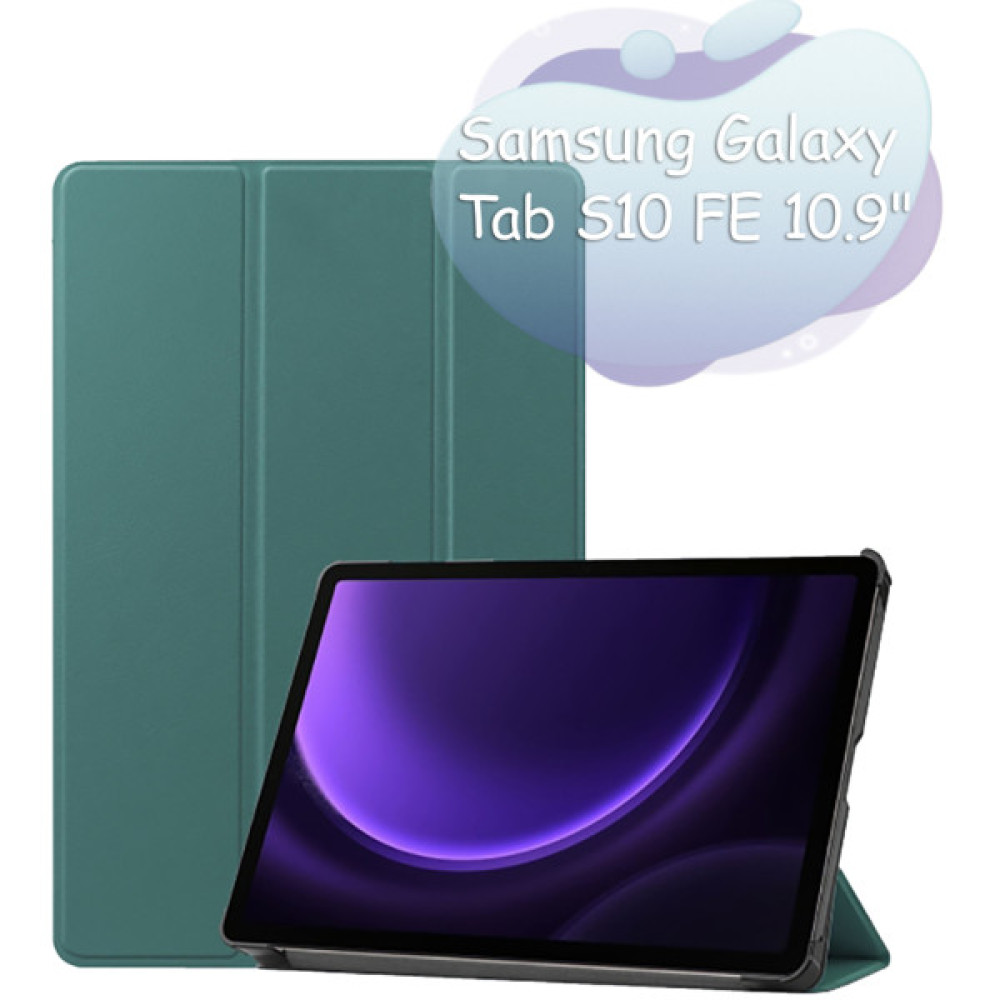 Чохол до планшета BeCover Smart Case Samsung Galaxy Tab S10 FE (SM-X520/SM-X526) 10.9" Dark Green (713275) Чохол до планшета BeCover Smart Case Samsung Galaxy Tab S10 FE (SM-X520/SM-X526) 10.9" Dark Green (713275)