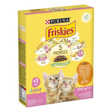 Сухий корм для кішок Purina Friskies Junior з куркою, молоком і овочами 300 г (7613031868360) Сухий корм для кішок Purina Friskies Junior з куркою, молоком і овочами 300 г (7613031868360)