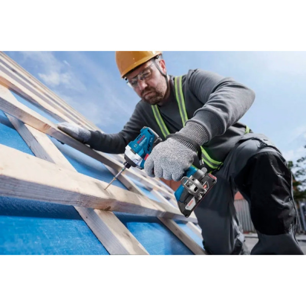 Гвинтоверт ударний акумуляторний Bosch Professional GDR 18V-215 18В 215Нм 3800об/хв M6-M16 кейс 1кг без АКБ та ЗП