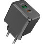 Зарядний пристрій HOCO CS14A Ocean 1xUSB-C PD20W + 1xUSB QC3.0 Black (6942007603898)