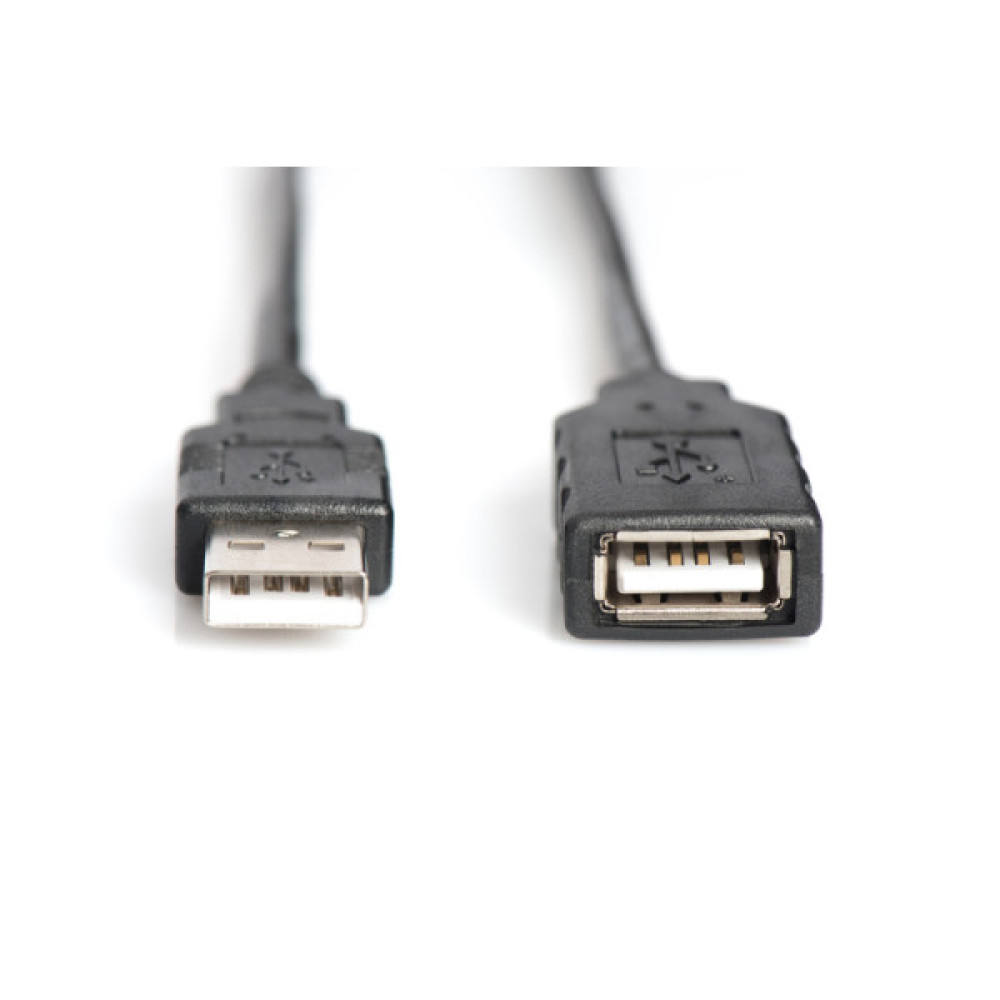 Подовжувач DIGITUS USB 2.0 Active Cable, A/M-A/F, 15м, чорний
