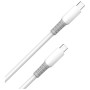 Дата кабель USB-C to USB-C 1.0m 3A PD60W liquid silicone white ColorWay (CW-CBPDCC093-WT)