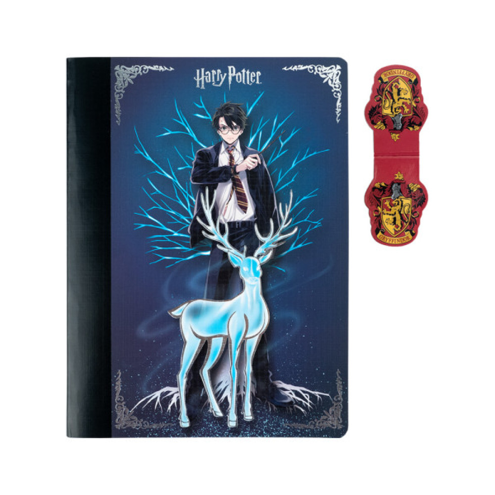 Блокнот Kite з магнітною закладкою Harry Potter А5, 60 аркушів, клітинка (HP25-192)