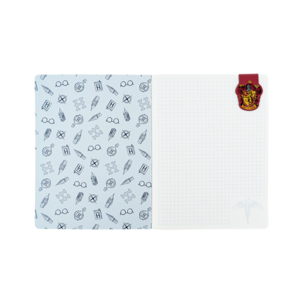 Блокнот Kite з магнітною закладкою Harry Potter А5, 60 аркушів, клітинка (HP25-192)