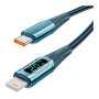 Дата кабель USB-C to Lightning 2.0m 20W Digital Display blue Essager (EXCTL-YDA03) Дата кабель USB-C to Lightning 2.0m 20W Digital Display blue Essager (EXCTL-YDA03)