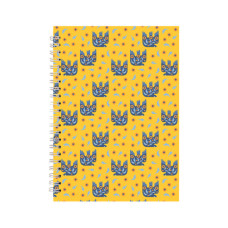 Блокнот Axent на спіралі А5 96 аркушів, клітинка, тверда обкладинка №24 (8032-24-A)