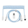 Дата кабель USB-C + USB A to USB-C 1.36m Coiled Aviator blue Keychron (CAB19_KEYCHRON) Дата кабель USB-C + USB A to USB-C 1.36m Coiled Aviator blue Keychron (CAB19_KEYCHRON)