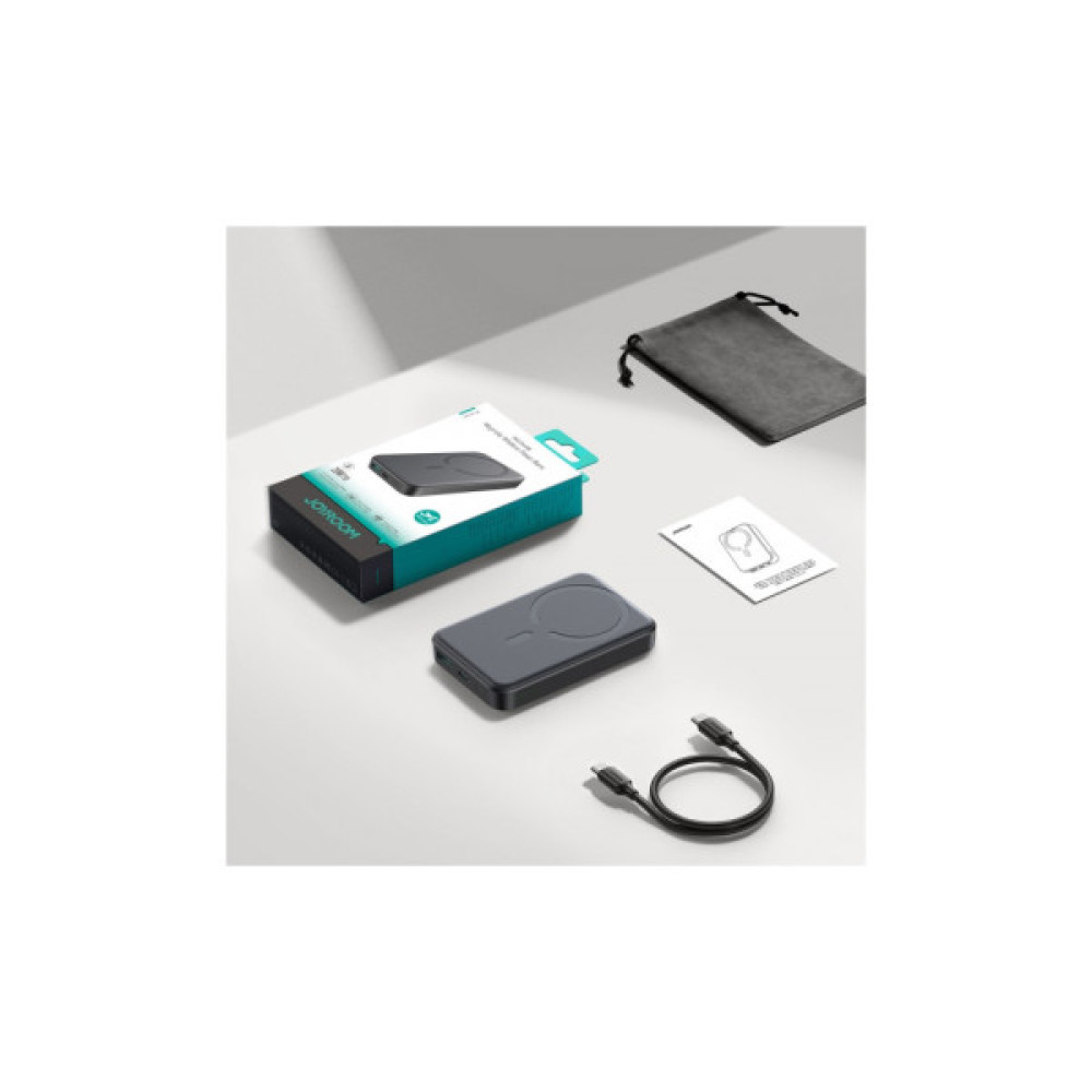Батарея універсальна JOYROOM Magnetic Wireless 10000mAh 20W PD, QC, USB-C In/Out Black (JR-W020 / 6941237118455)