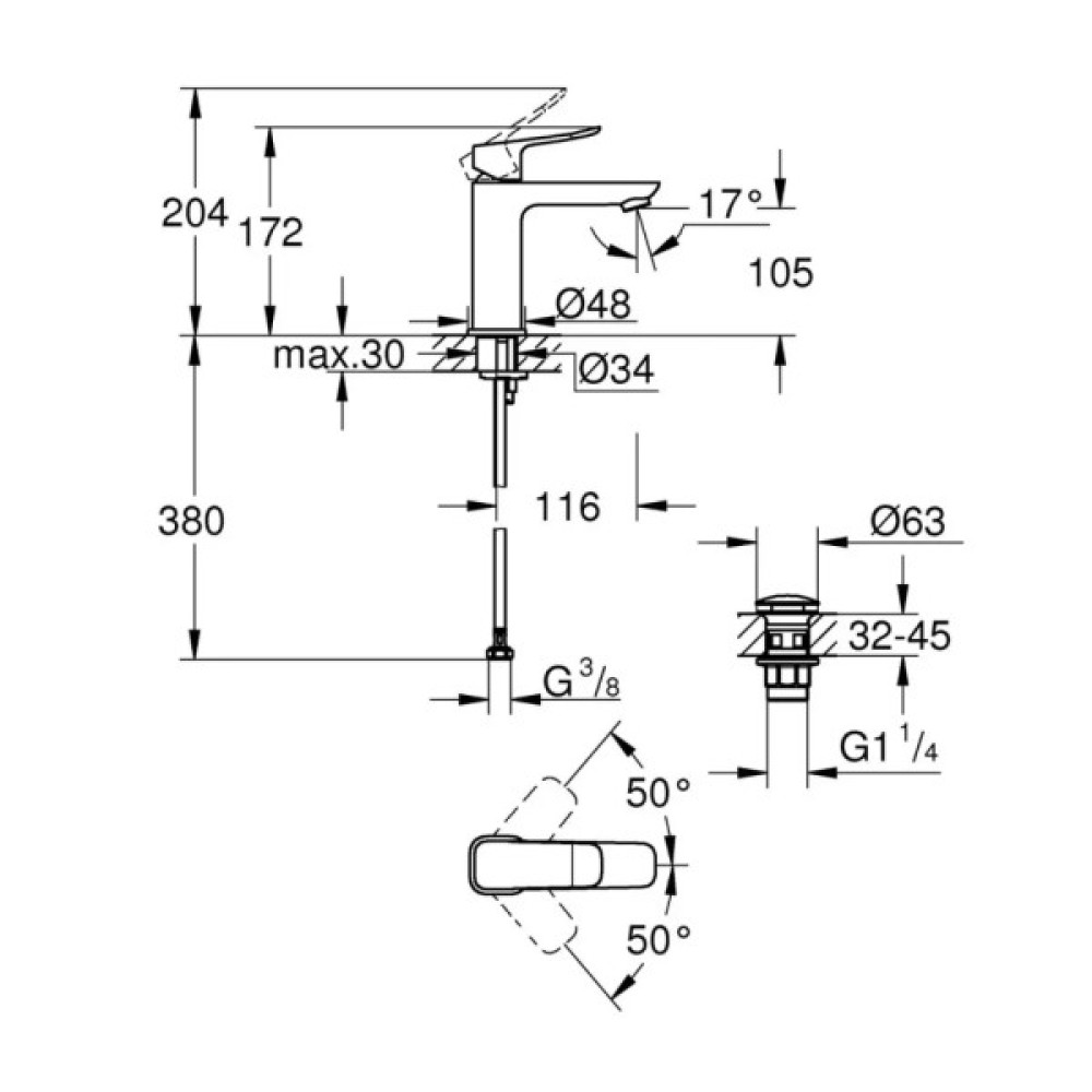 Змішувач Grohe QuickFix 1018330000