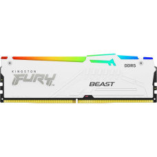 Пам'ять ПК Kingston DDR5  16GB 6000 FURY Beast  Білий RGB EXPO