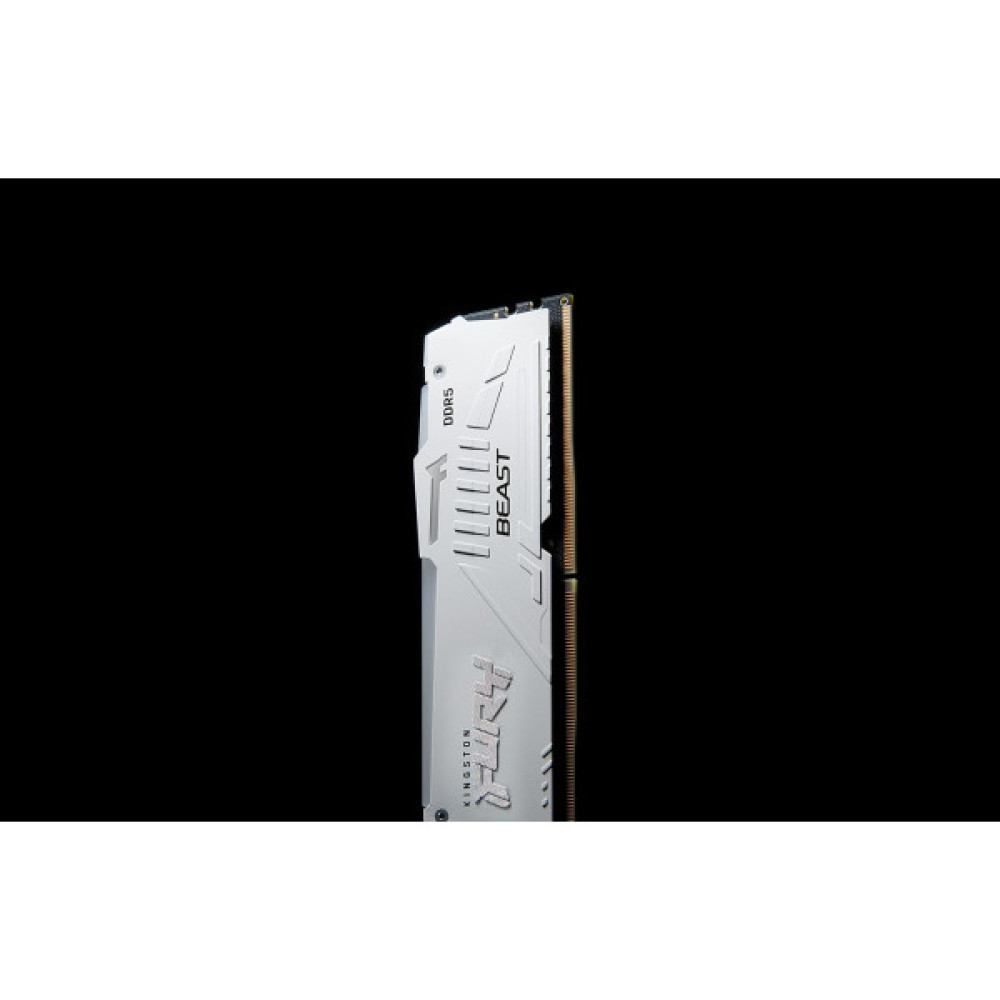 Пам'ять ПК Kingston DDR5  16GB 6000 FURY Beast  Білий RGB EXPO