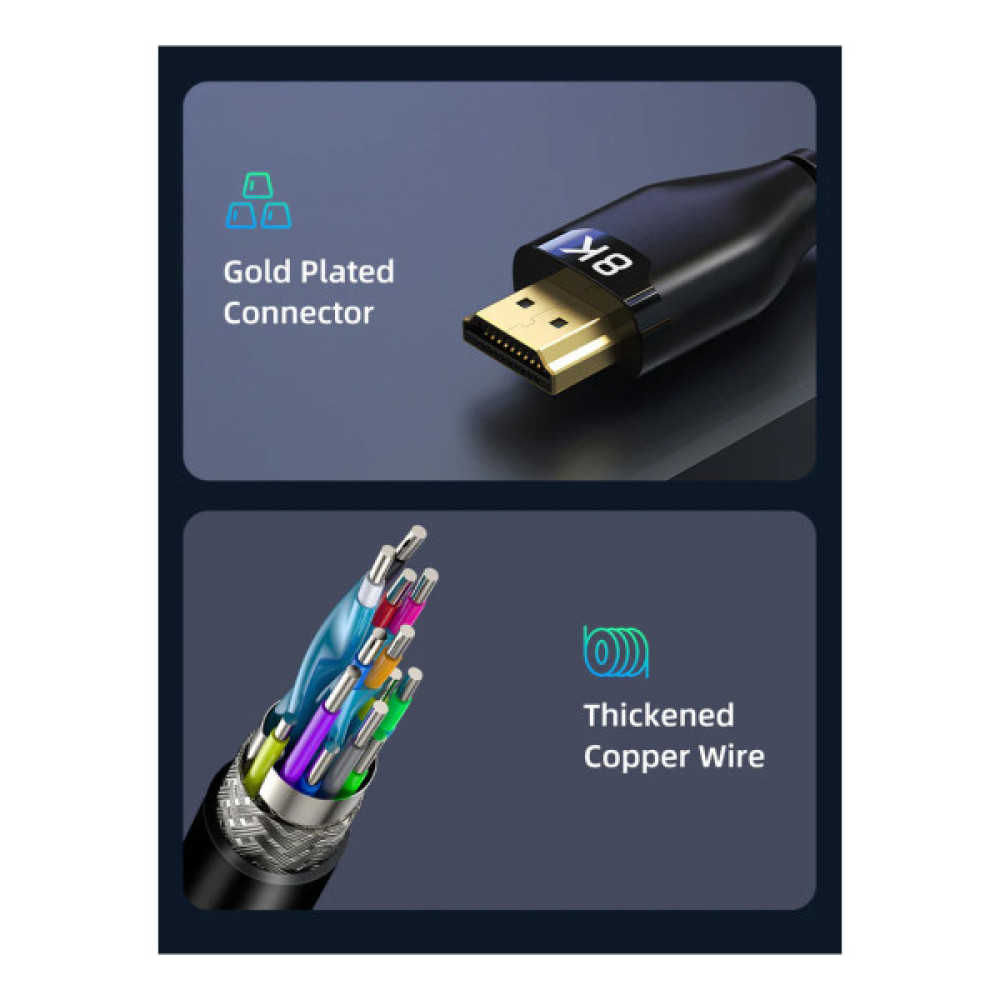 Кабель мультимедійний HDMI M to HDMI M 3.0m V2.1 Cabletime (CA914562) Кабель мультимедійний HDMI M to HDMI M 3.0m V2.1 Cabletime (CA914562)