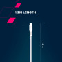 Дата кабель USB 2.0 AM to USB-C 1.2m 18W White Canyon (CNS-AC18SC12W) Дата кабель USB 2.0 AM to USB-C 1.2m 18W White Canyon (CNS-AC18SC12W)